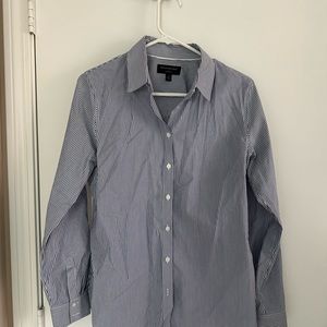 Striped Banana Republic button down shirt